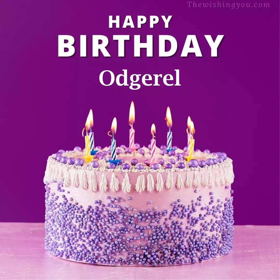 Happy Birthday Odgerel written on image 4