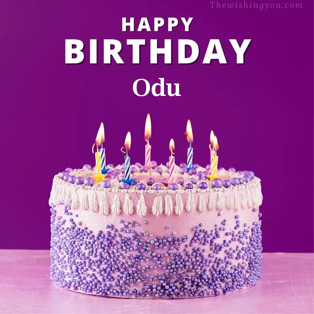 Happy Birthday Odu written on image 4