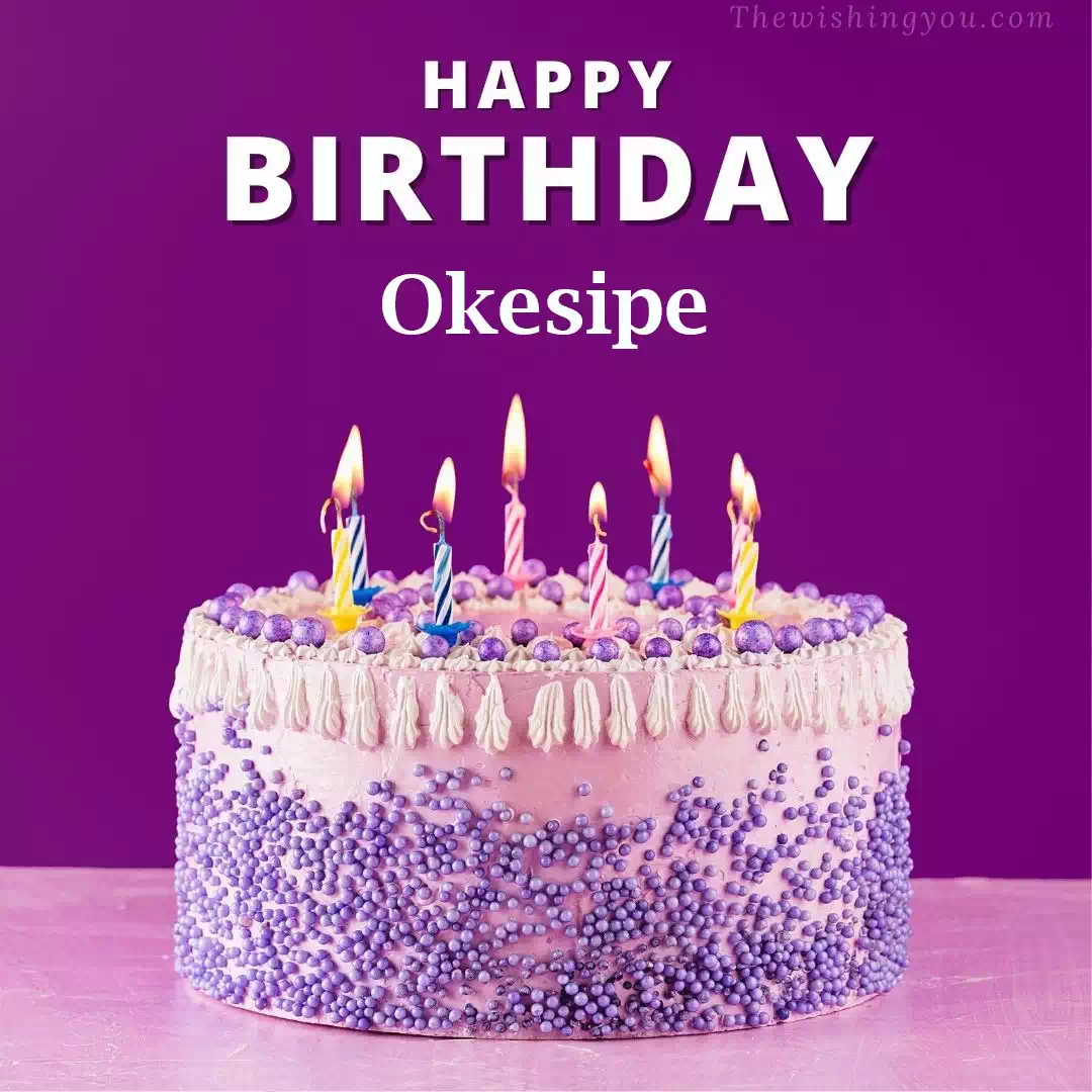 Happy Birthday Okesipe written on image 4