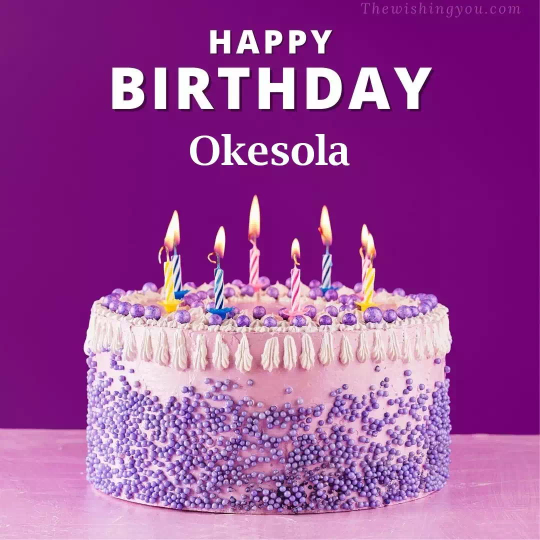 Happy Birthday Okesola written on image 4