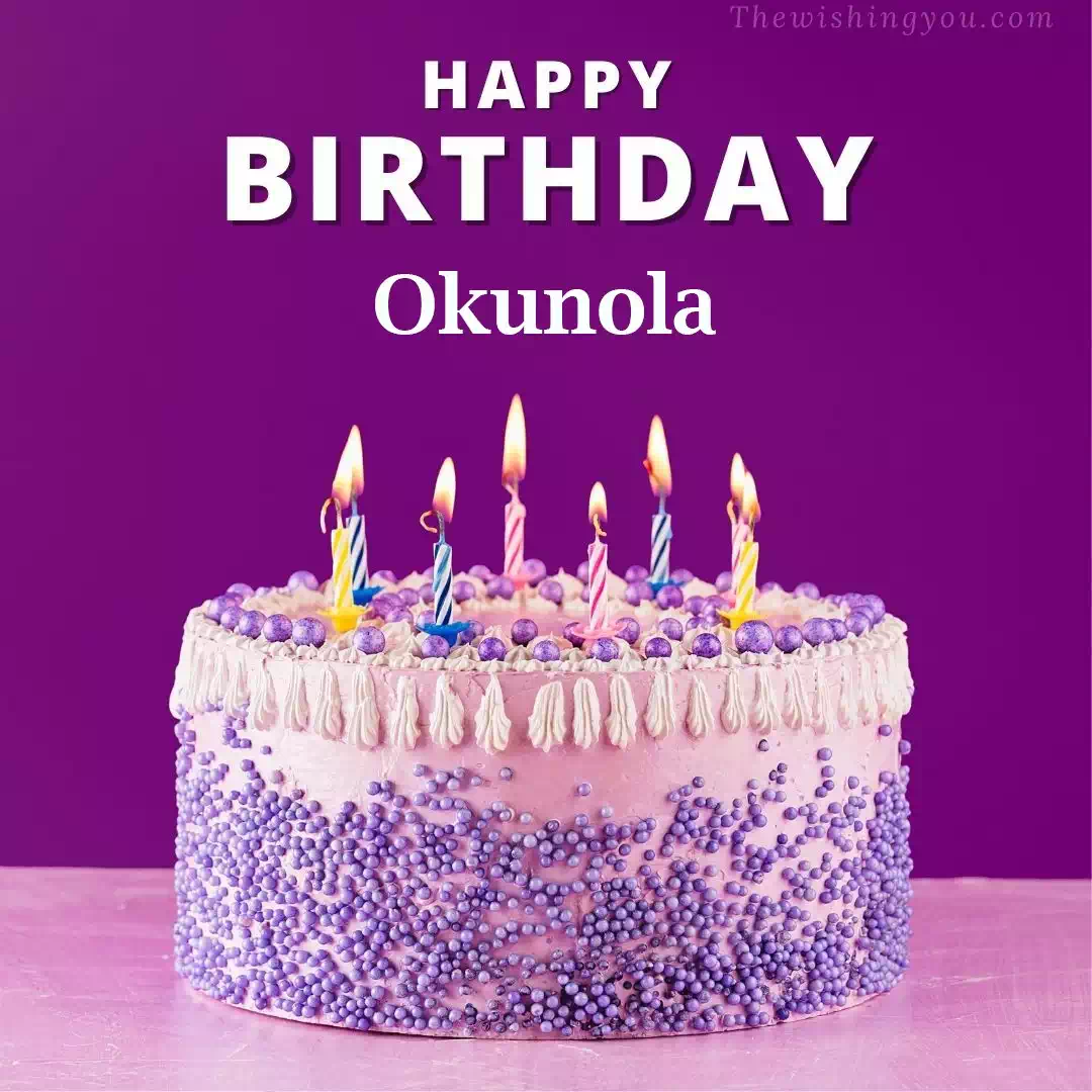 Happy Birthday Okunola written on image 4