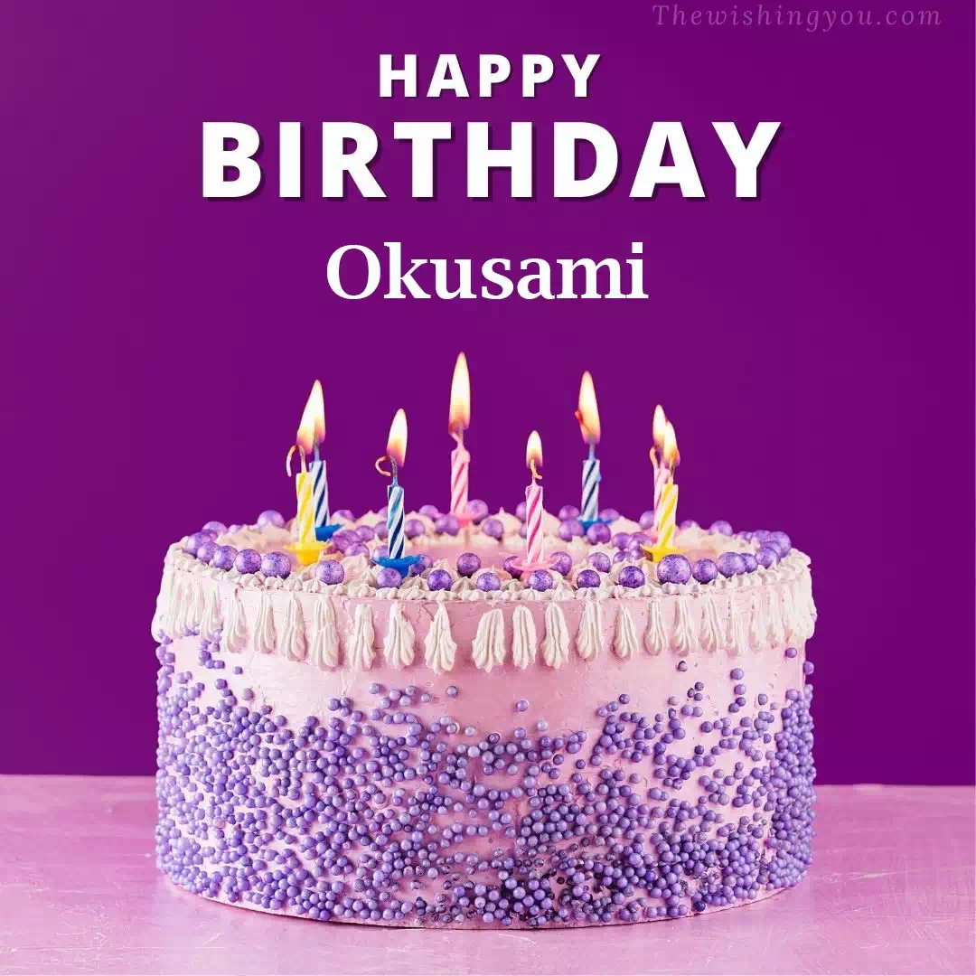 Happy Birthday Okusami written on image 4