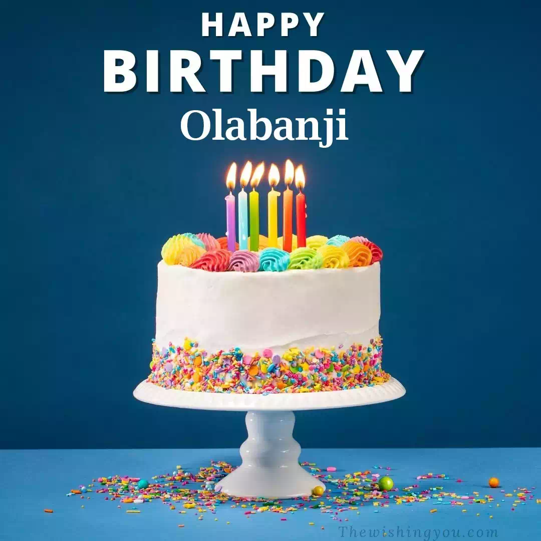 Happy Birthday Olabanji written on image 3