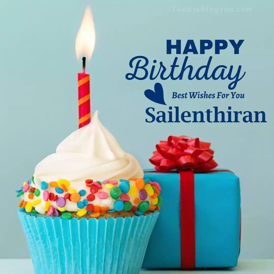 Happy Birthday Sailenthiran written on image 1