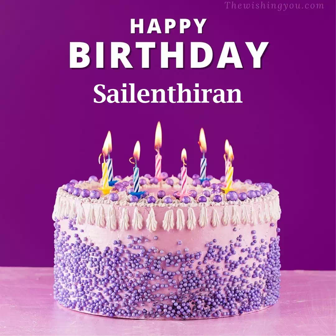 Happy Birthday Sailenthiran written on image 4