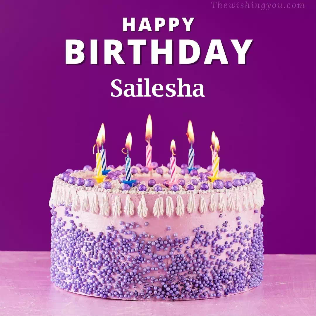 Happy Birthday Sailesha written on image 4