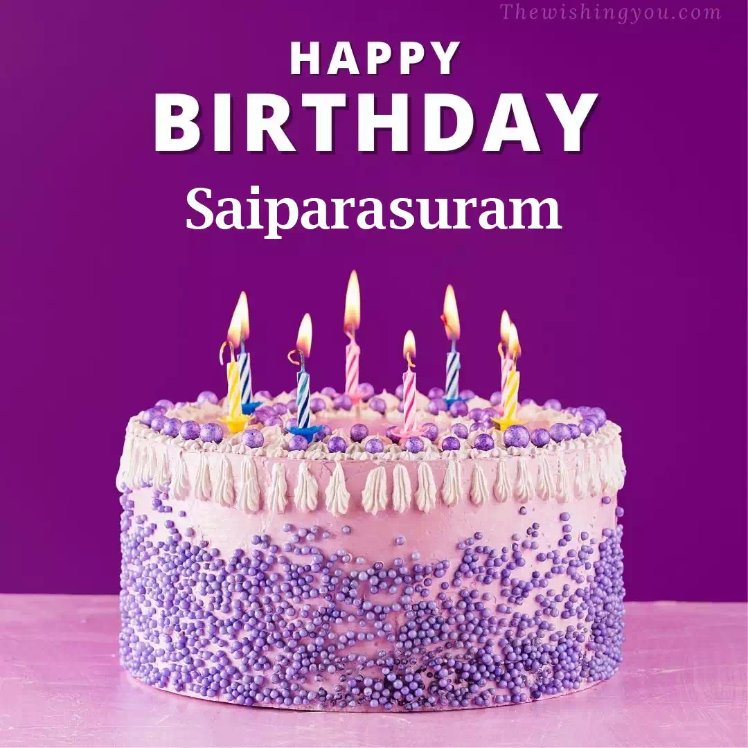 Happy Birthday Saiparasuram written on image 4