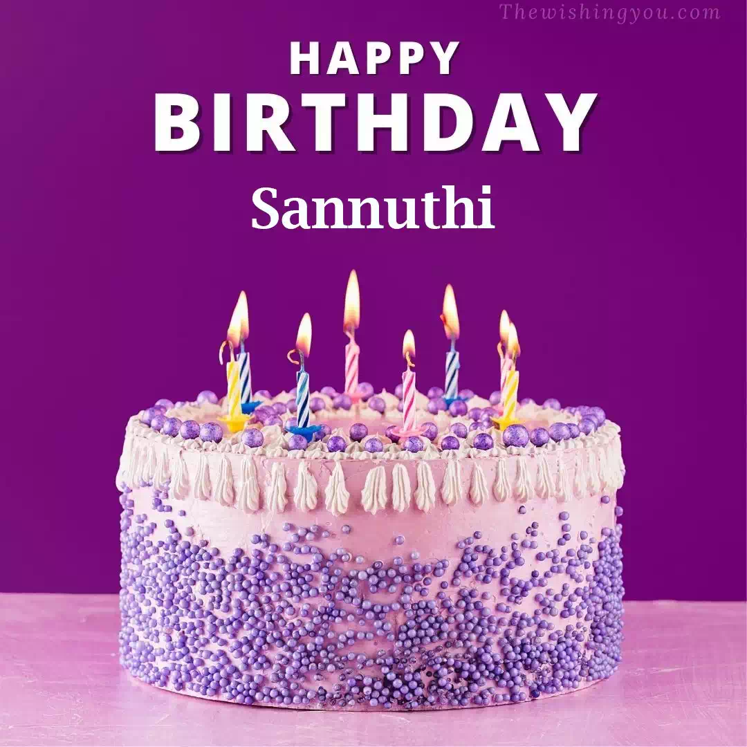 Happy Birthday Sannuthi written on image 4