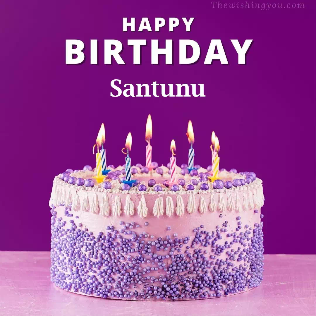 Happy Birthday Santunu written on image 4