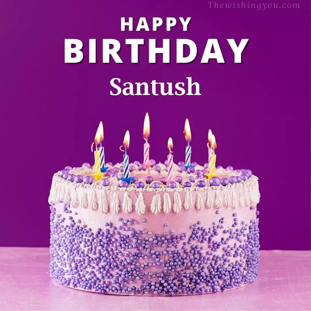 Happy Birthday Santush written on image 4
