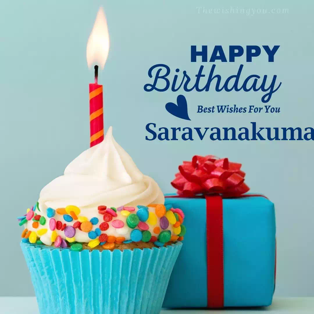 Happy Birthday Saravanakumar written on image 1