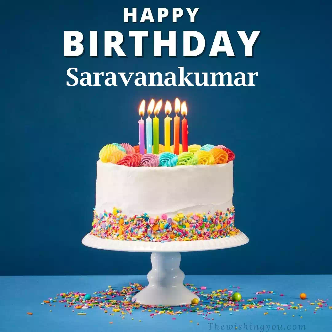 Happy Birthday Saravanakumar written on image 3
