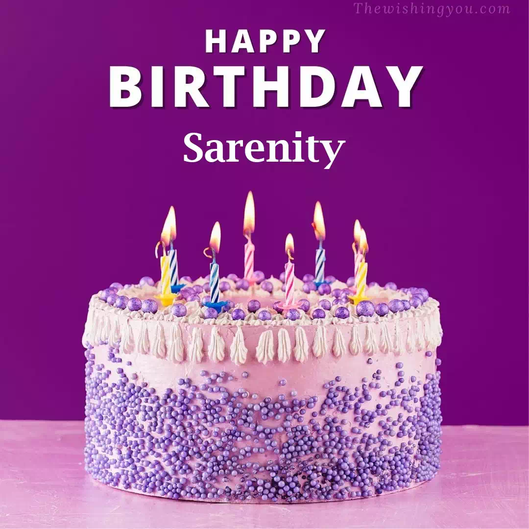 Happy Birthday Sarenity written on image 4