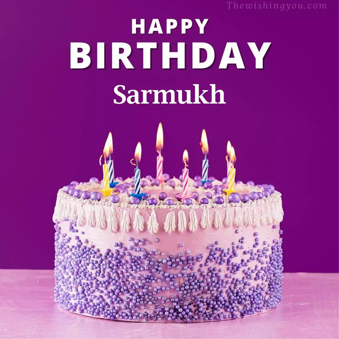 Happy Birthday Sarmukh written on image 4