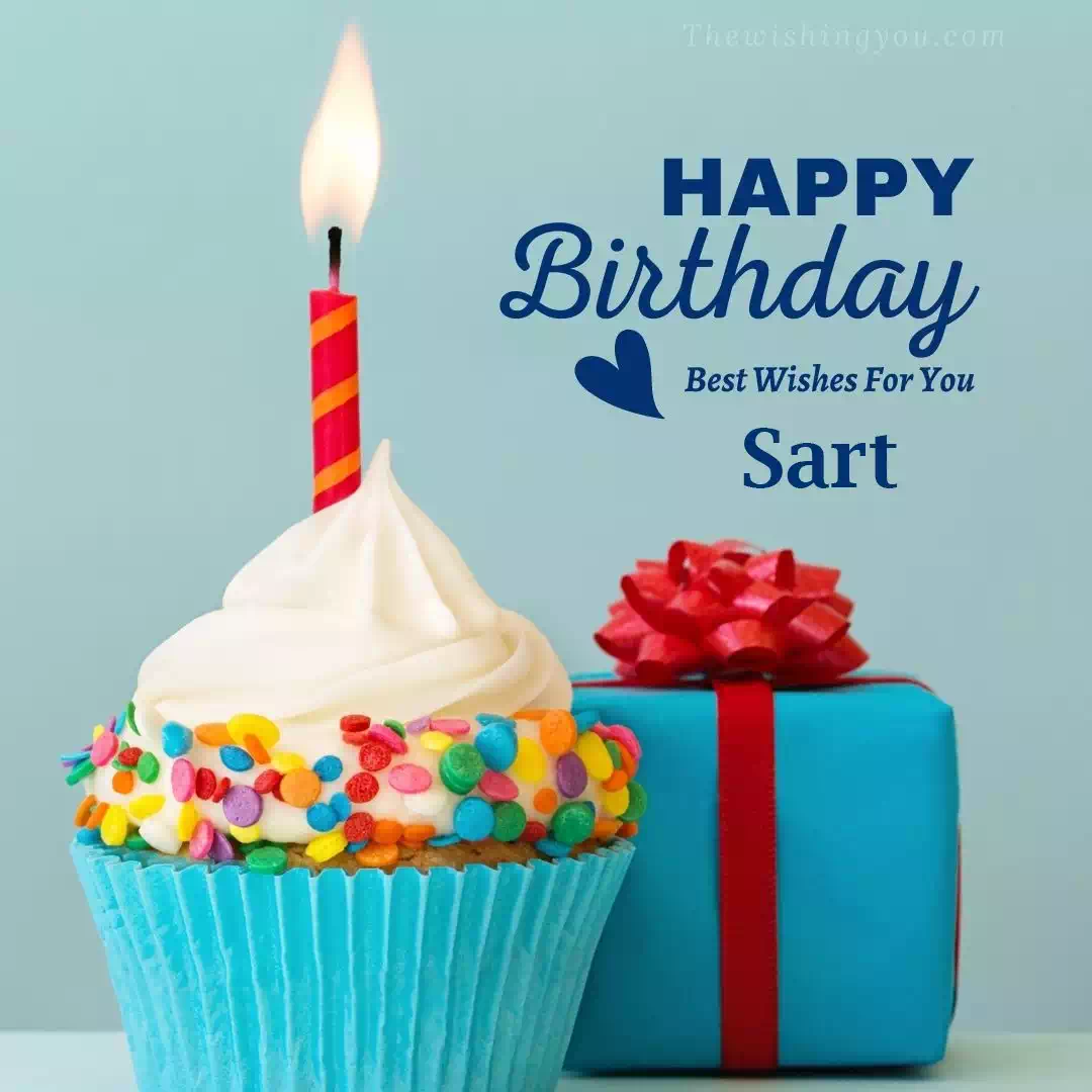 Happy Birthday Sart written on image 1