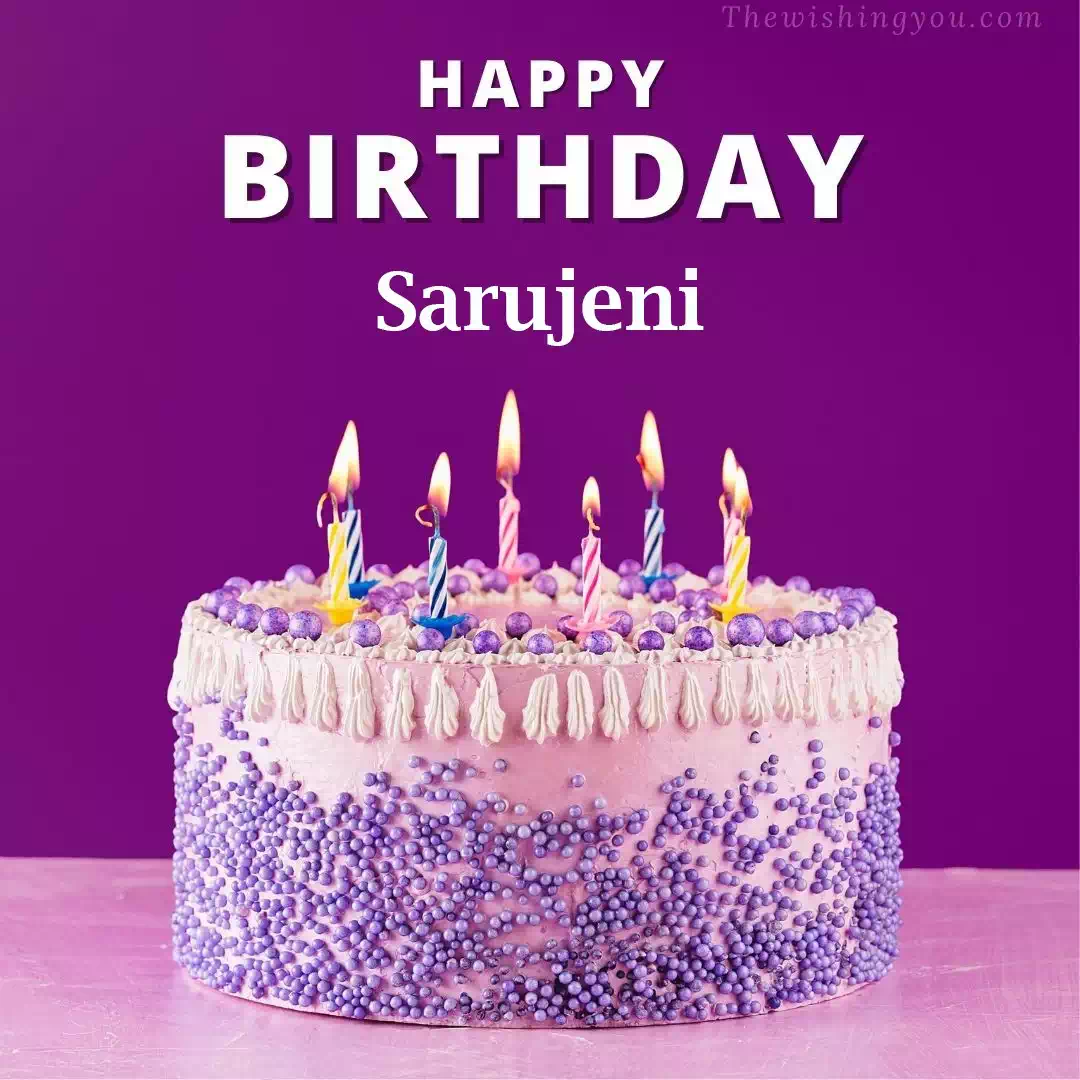 Happy Birthday Sarujeni written on image 4