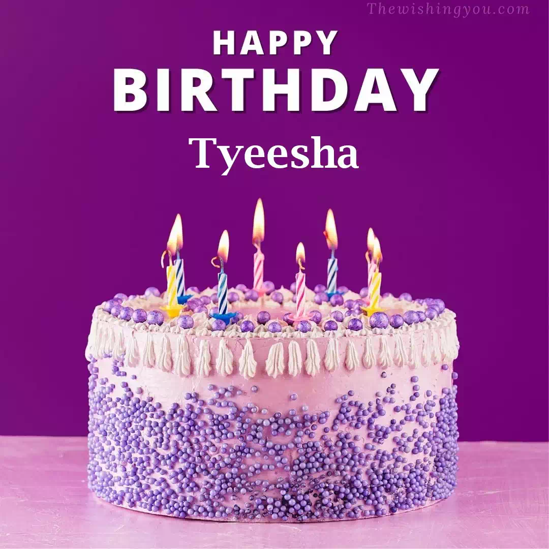 Happy Birthday Tyeesha written on image 4