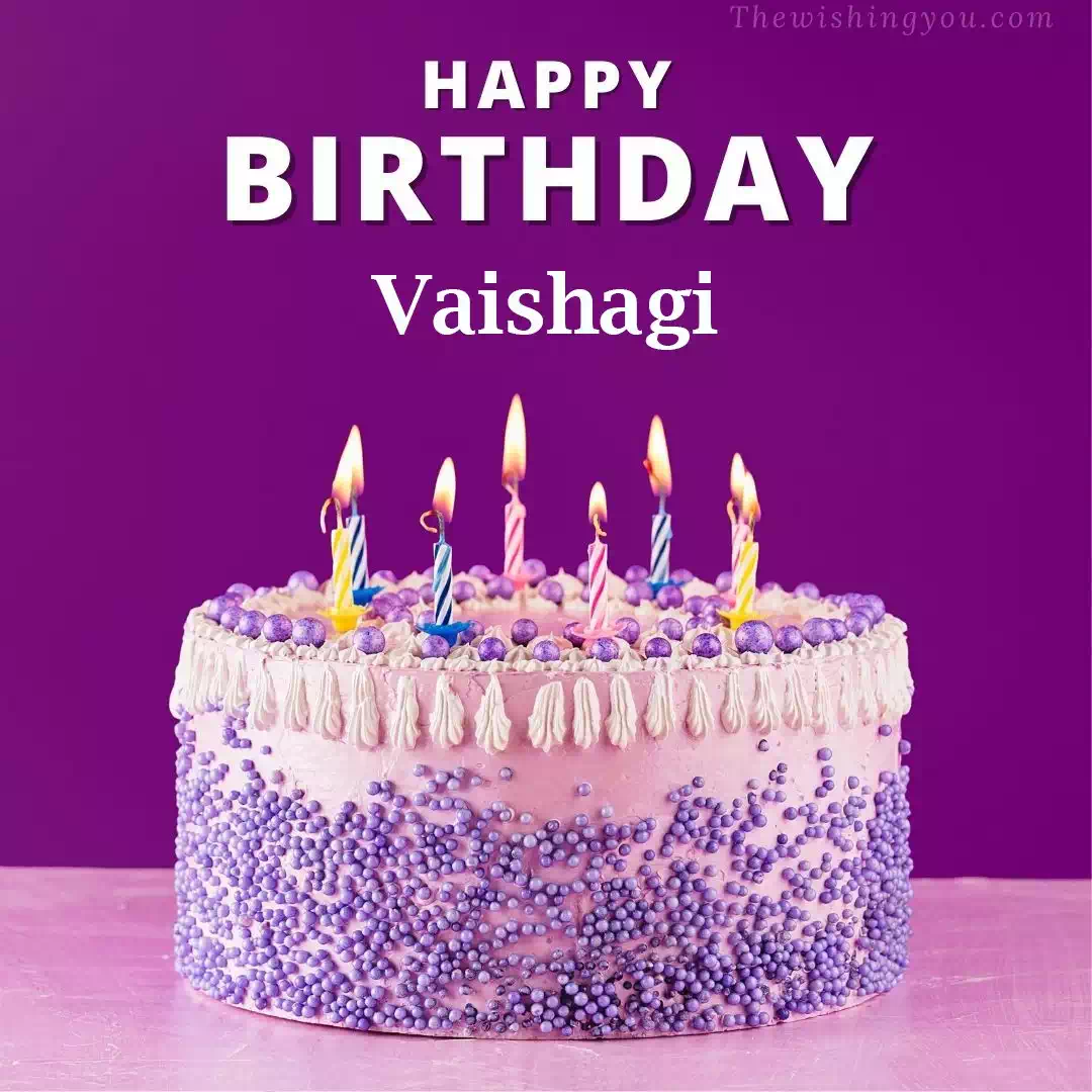 Happy Birthday Vaishagi written on image 4