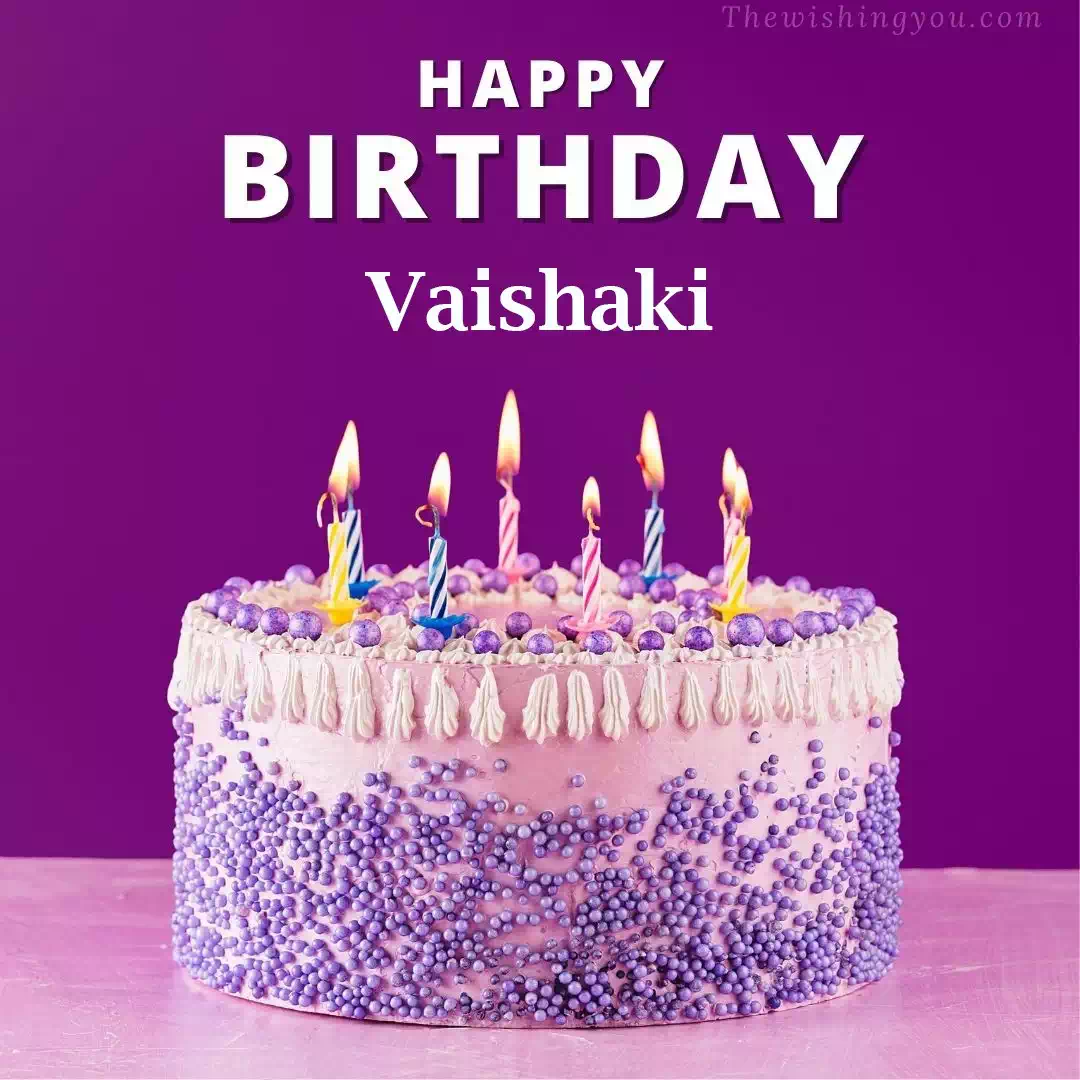 Happy Birthday Vaishaki written on image 4