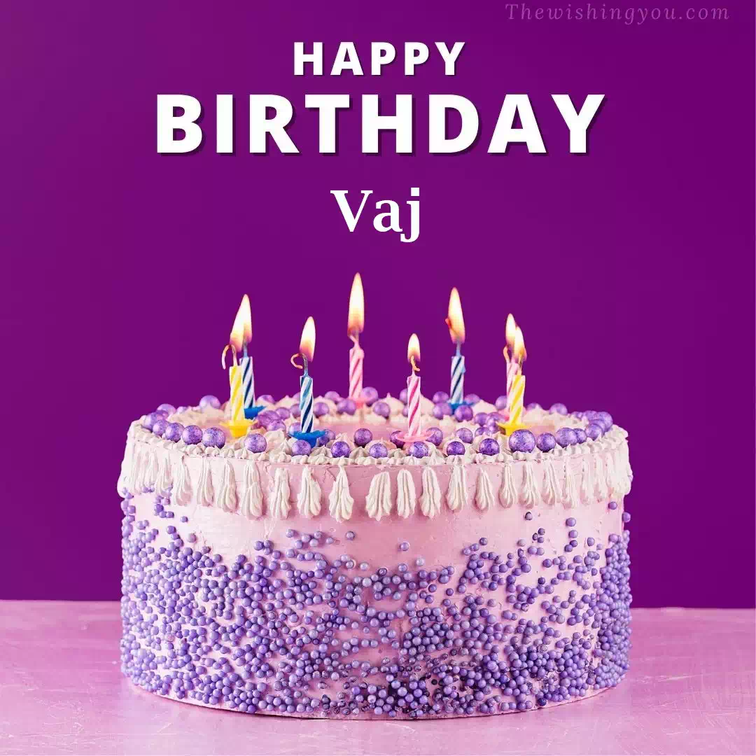 Happy Birthday Vaj written on image 4