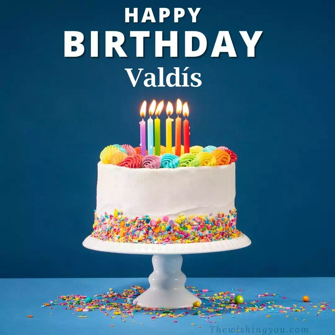 Happy Birthday Valdís written on image 3