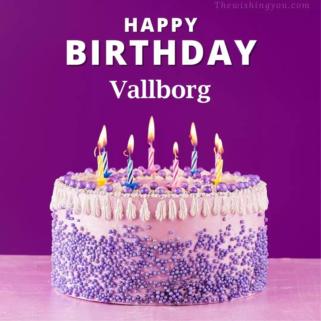 Happy Birthday Vallborg written on image 4