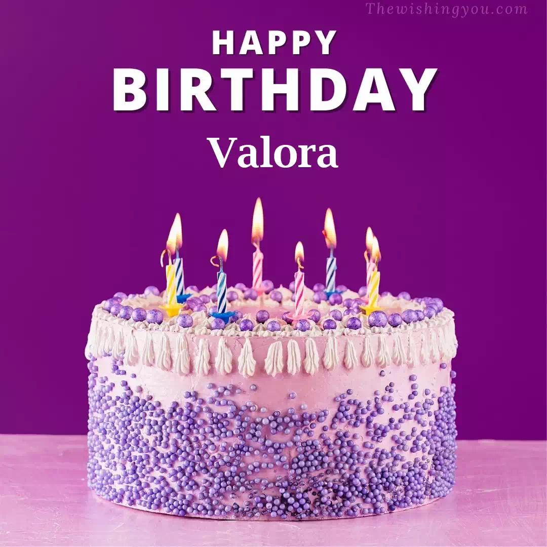 Happy Birthday Valora written on image 4