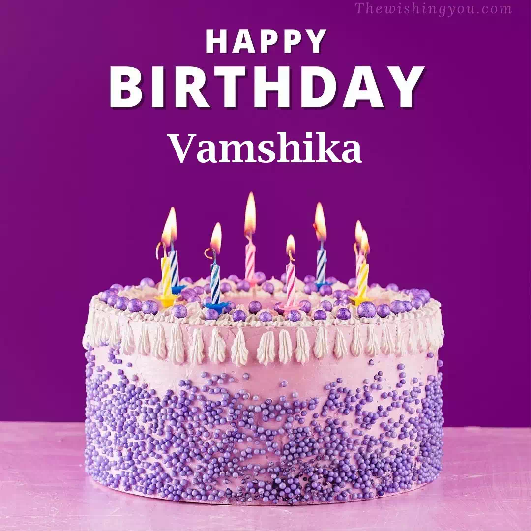 Happy Birthday Vamshika written on image 4