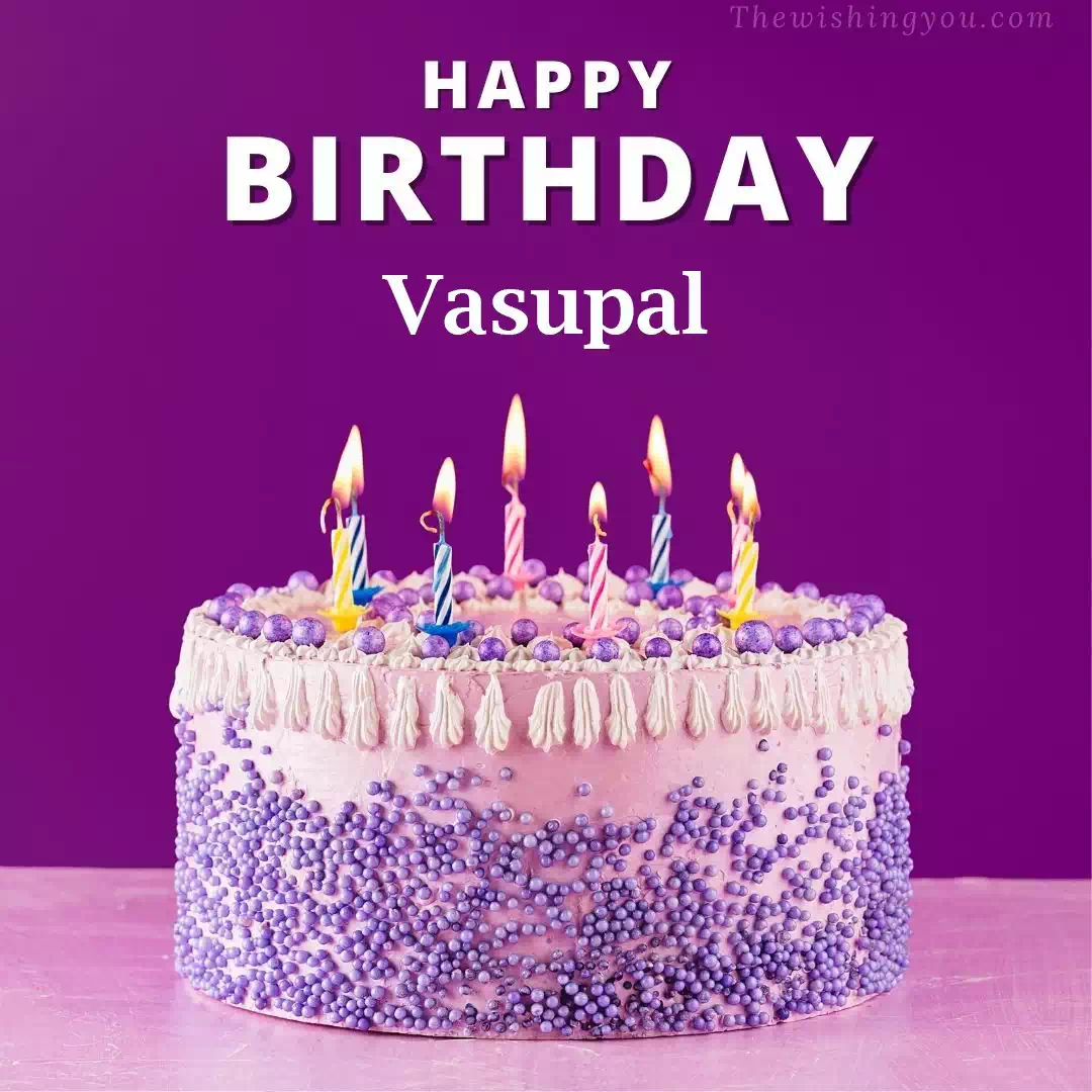 ❤️ Pink Rose Birthday Cake For Vasu