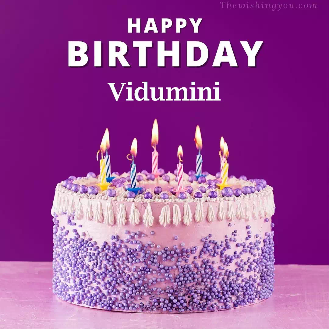 Happy Birthday Vidumini written on image 4