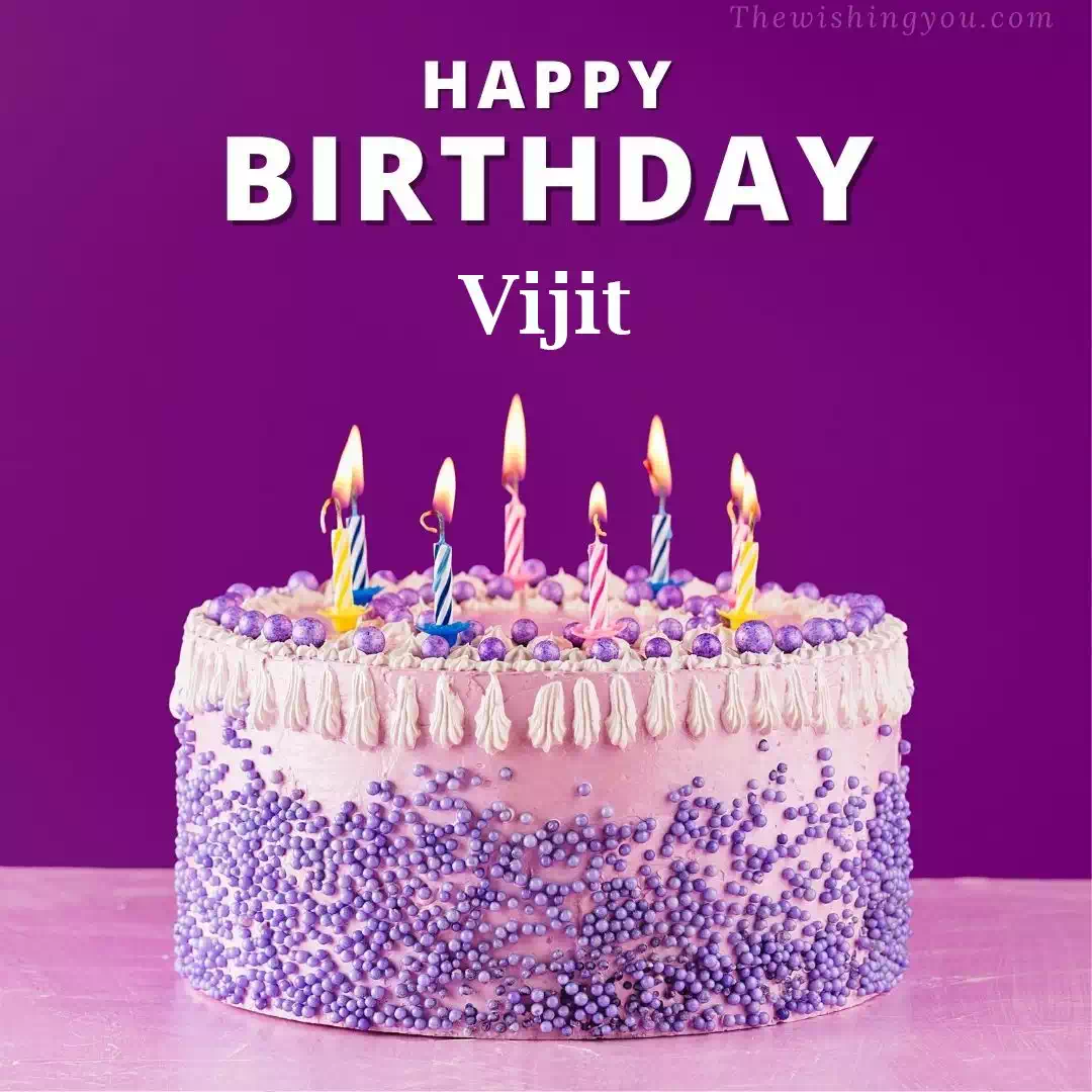 Happy Birthday Vijit written on image 4