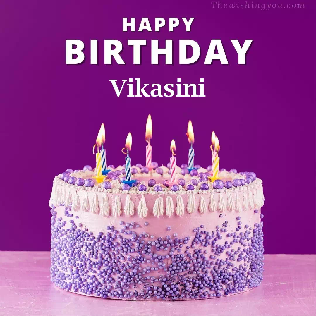 Happy Birthday Vikasini written on image 4