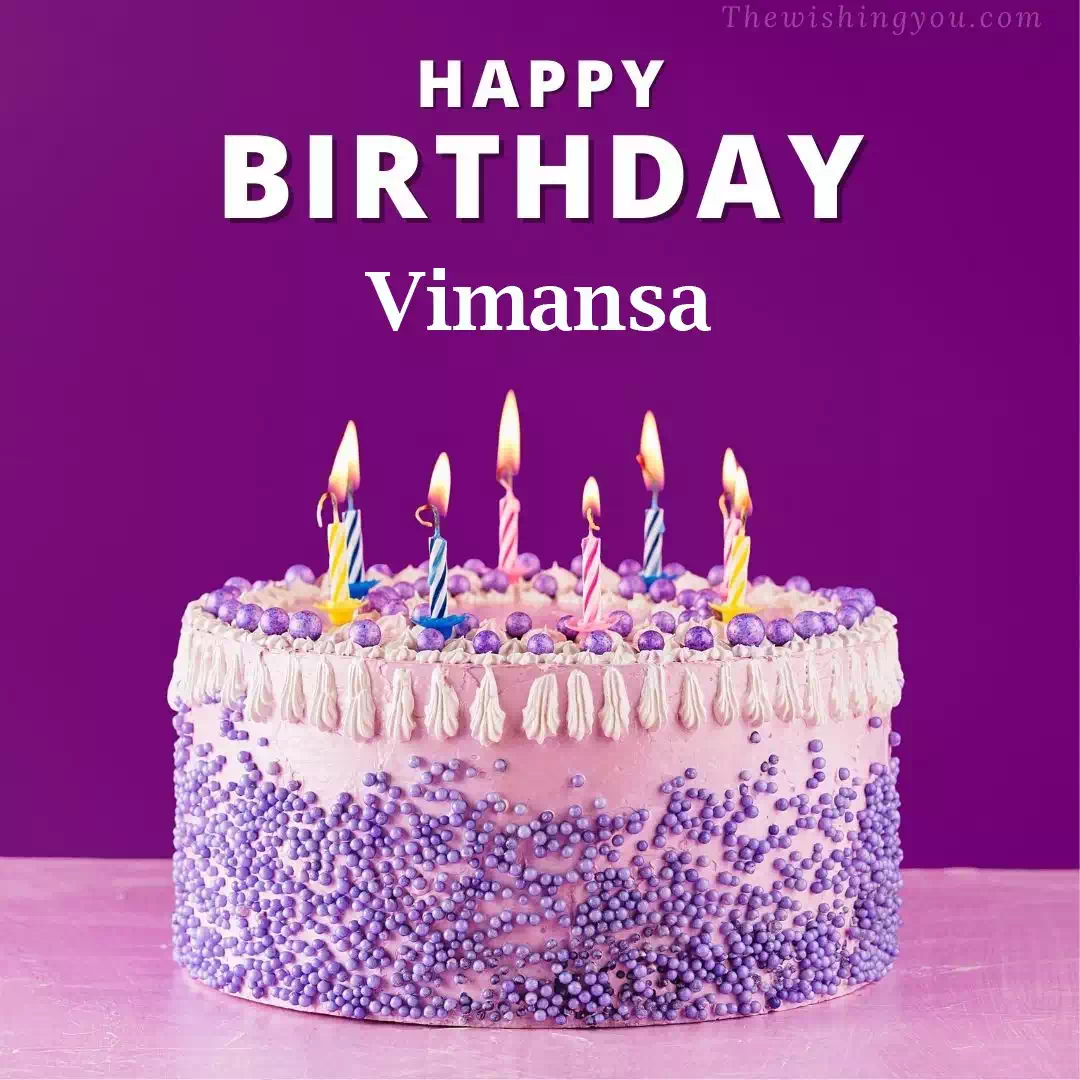 Happy Birthday Vimansa written on image 4