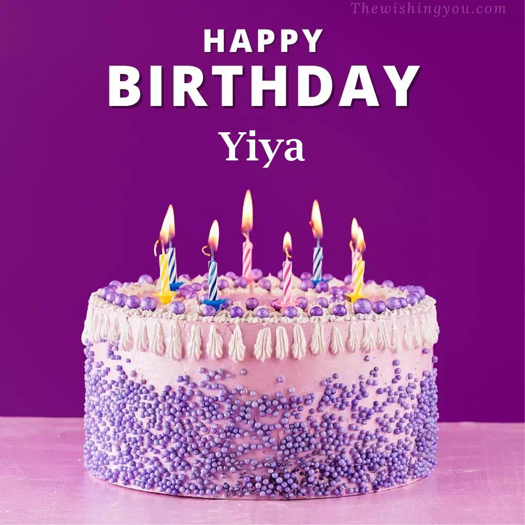 Happy Birthday Yiya written on image 4