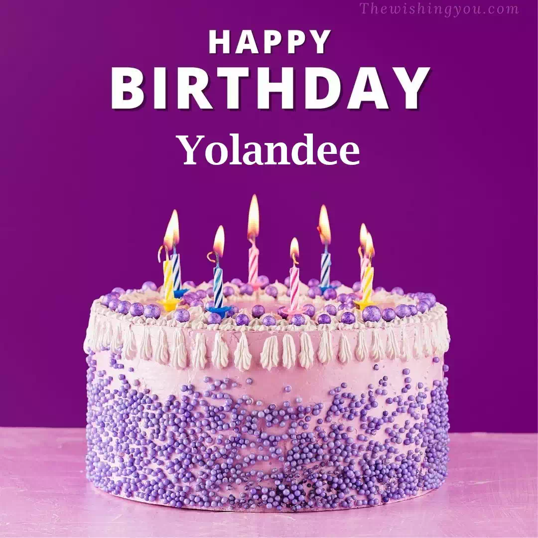 Happy Birthday Yolandee written on image 4