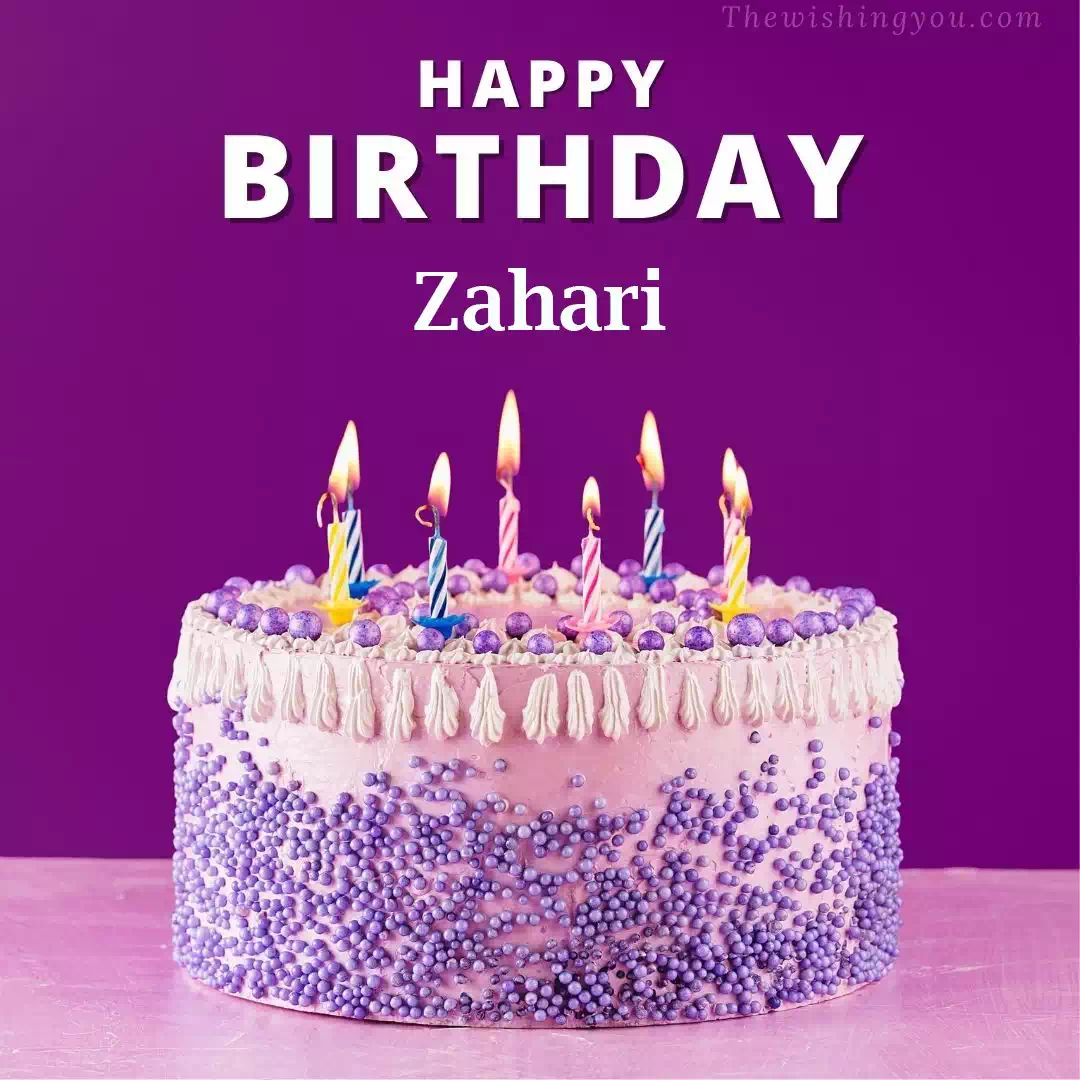 Happy Birthday Zahari written on image 4