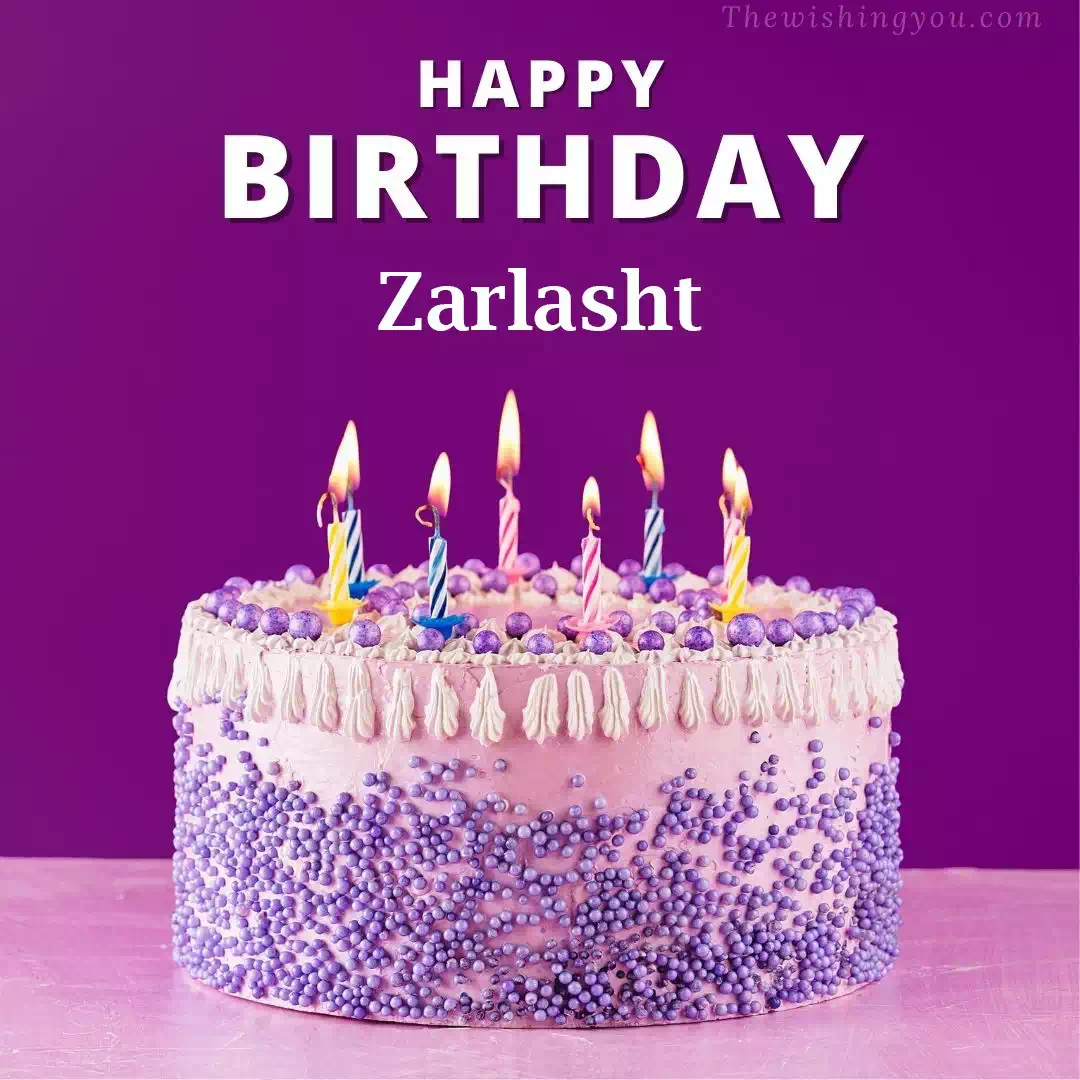 Happy Birthday Zarlasht written on image 4