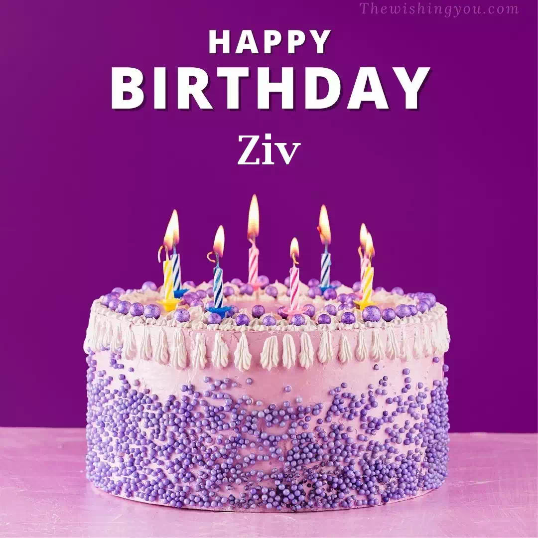 Happy Birthday Ziv written on image 4
