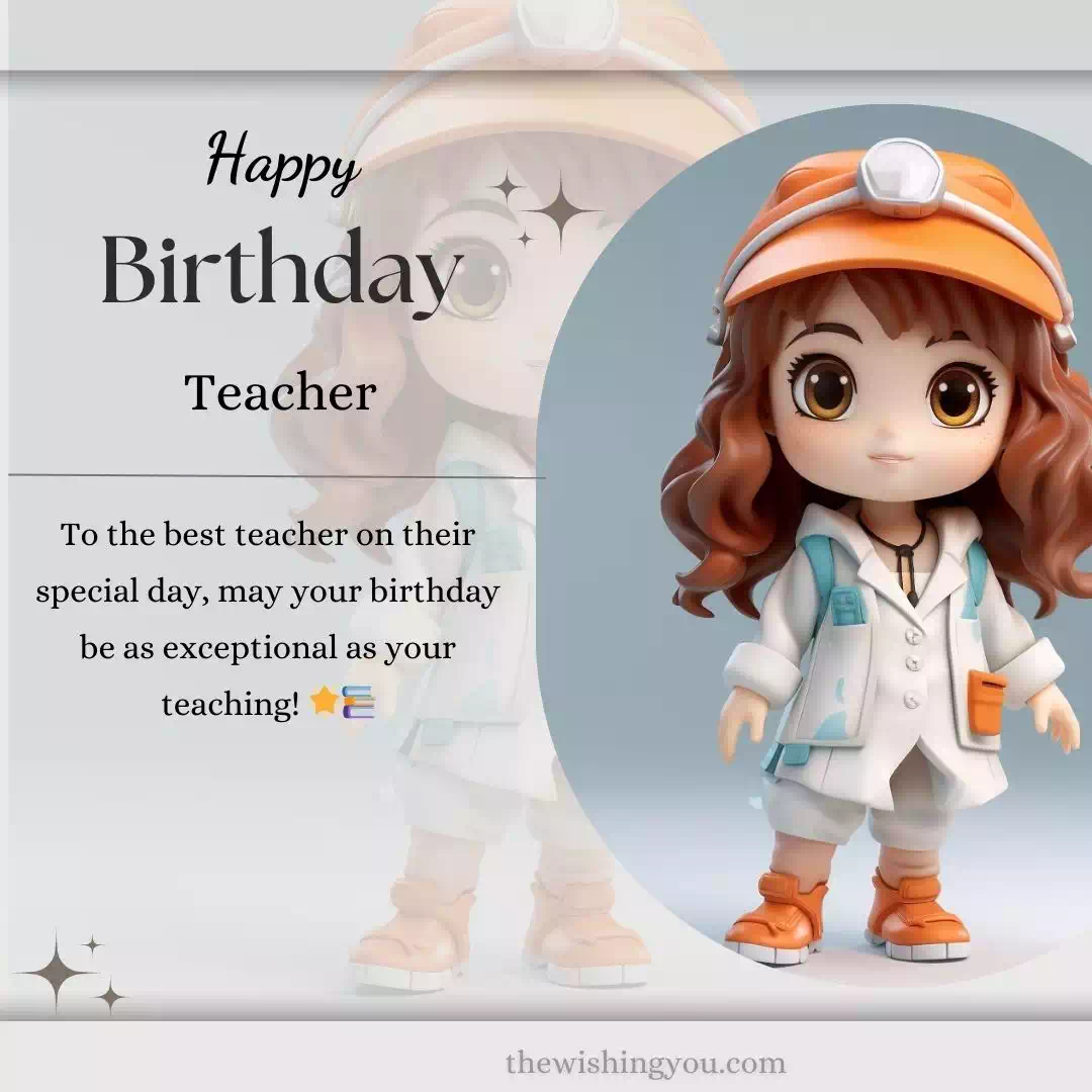 Birthday Wishes For Favourite Teacher In English