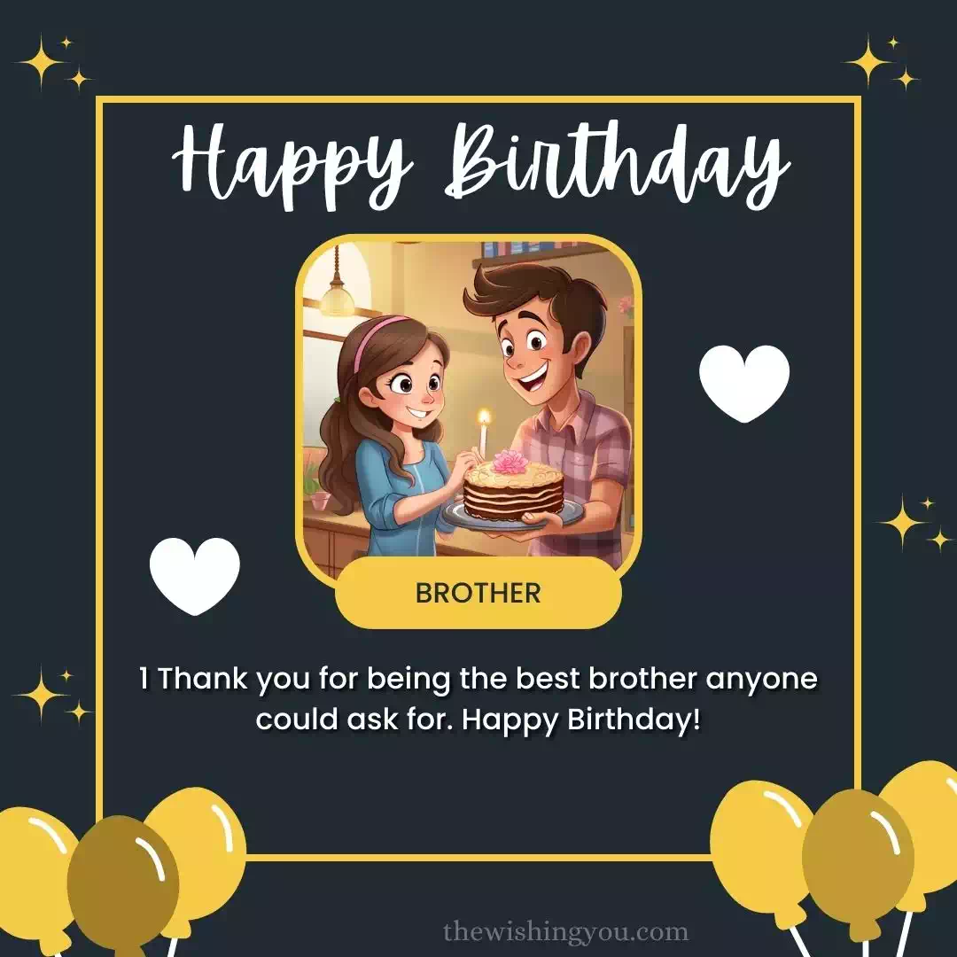 The Best Birthday Wishes For Brother 12