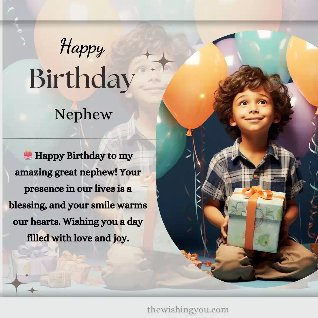 🎁 100+ Birthday Wishes And Images For Great Nephew 🎈