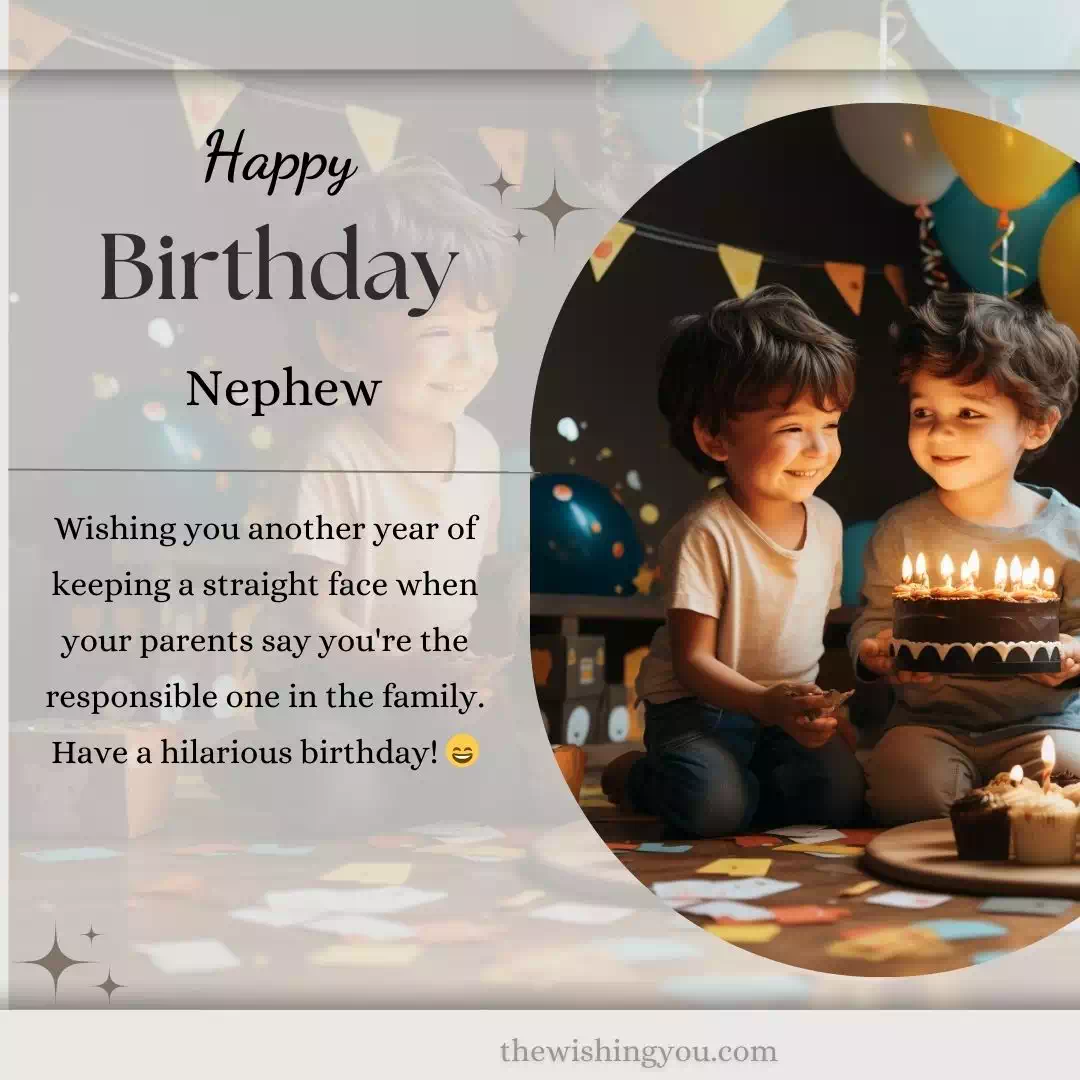 😄 100+ Funny Birthday Wishes And Images For Nephew 😄