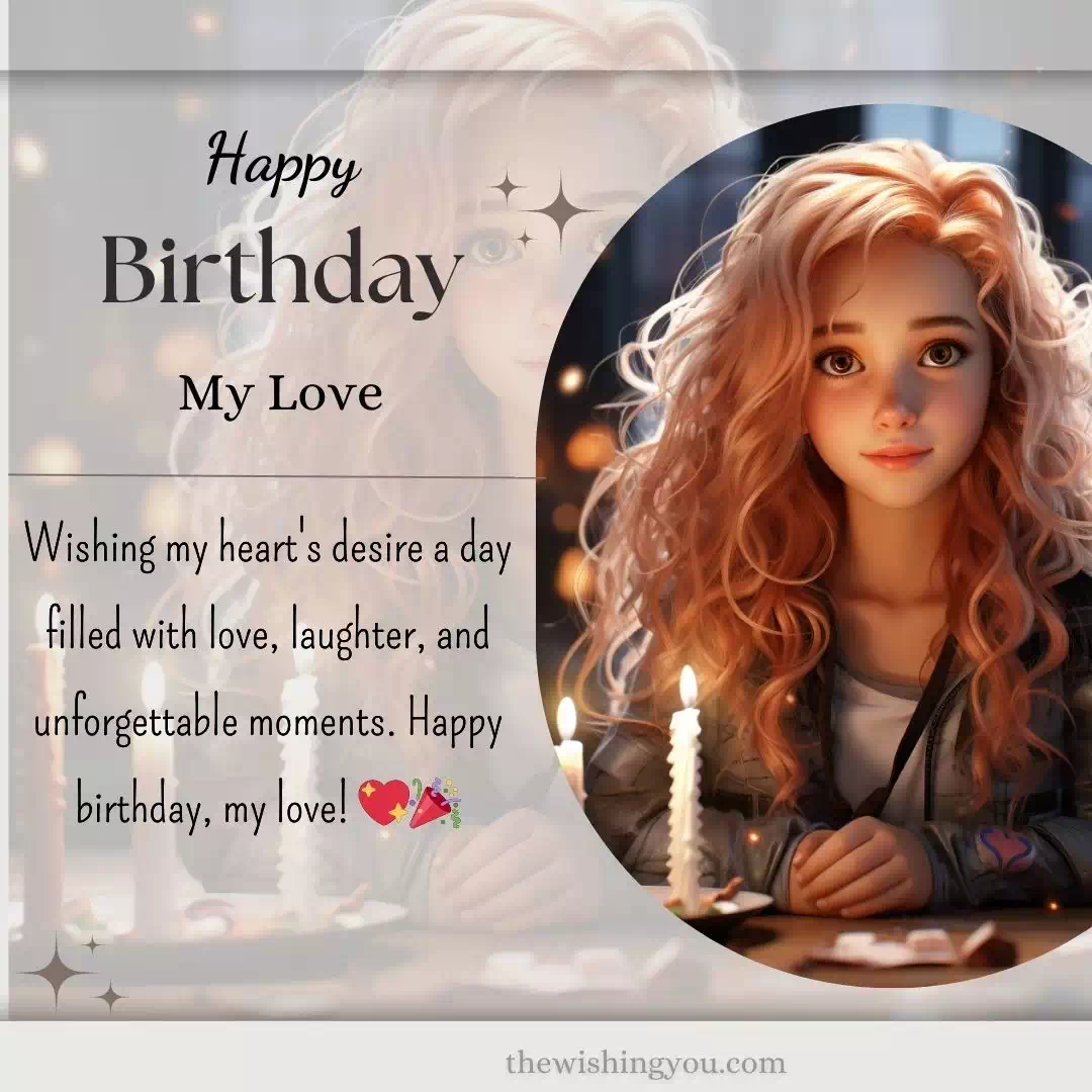 Lovely Birthday Wishes For Lover 3